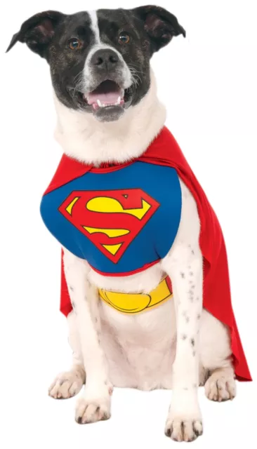 Rubie's unisex adult DC Comics Pet Costume, Superman, Medium Party Supplies, Mul