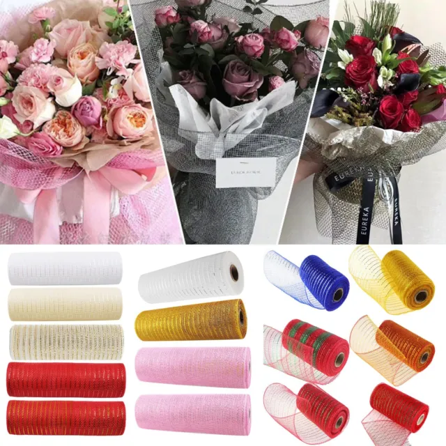 Deco Mesh Rolls 15cm x 10yd Roll - 14 colours Available for Wreaths Swags Bows
