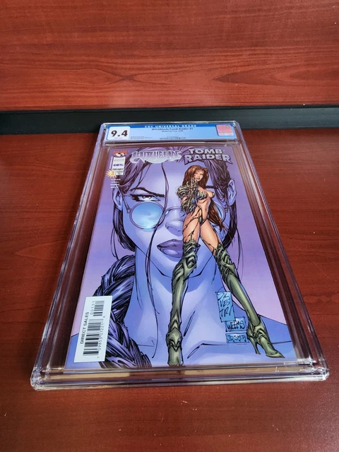 Witchblade Tomb Raider #1 1998 Michael Turner Image TopCow Comics CGC 9.4 GRADED