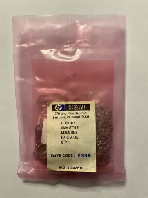 NOS Hewlett Packard 3/8-32 HFBR-4411 Hex Flat Nuts & Lock Washers 100pcs C8
