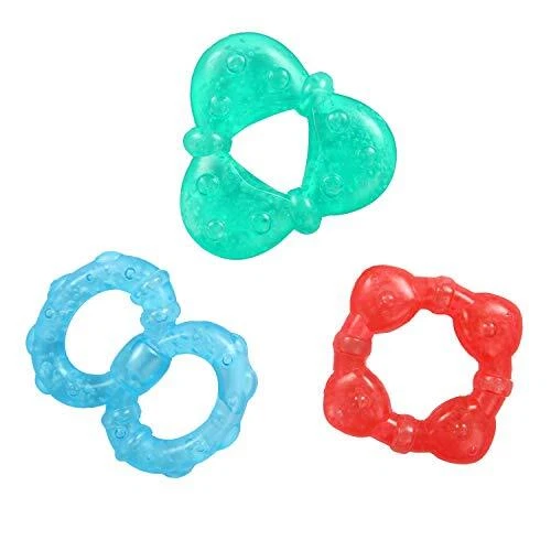 -Filled 3 Pack - BPA Free - Chillable Teething Toy, Ages 3 Months + Gel