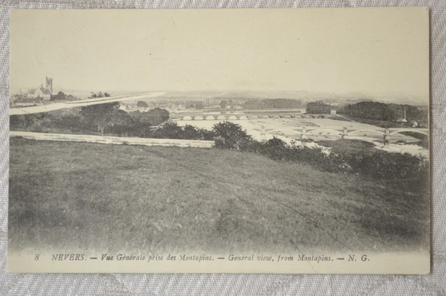 CPA ""NEVERS - General view taken from the Montapins