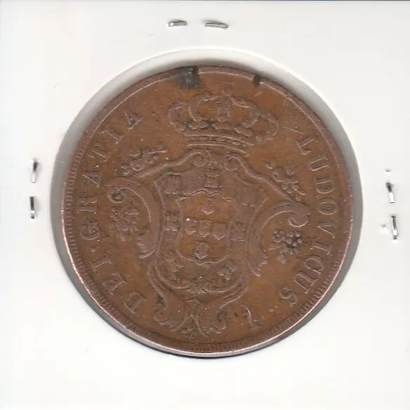 Portugal  Azores 20  Reis  1866   Fine