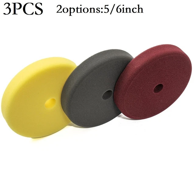 Sponge Buffing Pads Foam Polishing Pads Kit Sanding Disc Replace For Car Waxing