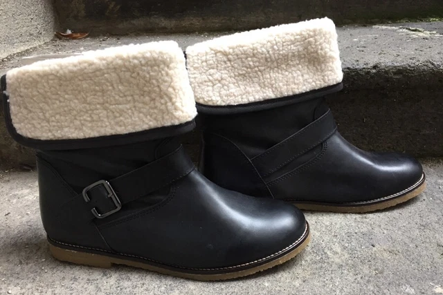 Destockage : Bottines Fourrees Marque Impact Cuir Noir @ T 40 @ Neuf 119€ @ N413 3