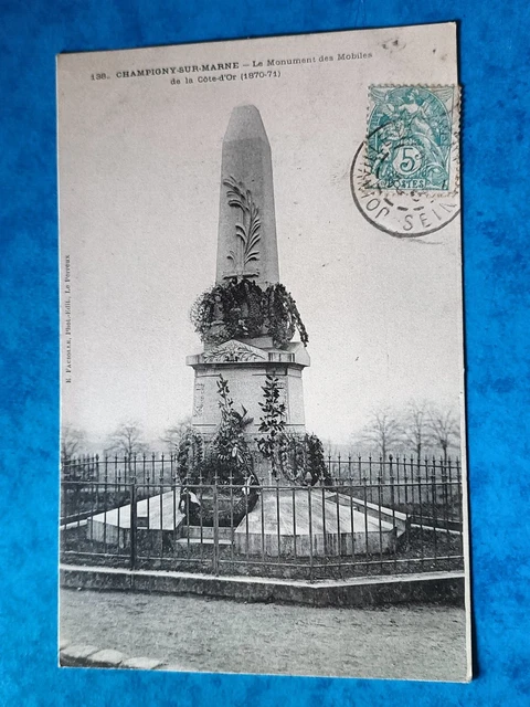 CPA - 94 Champigny-sur-marne - Le Monument des Mobiles de la Côte d'or