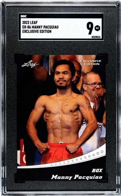 MANNY PACQUIAO 2022 LEAF Exclusive Edition #EX-06 SGC 9 POP= 1 (ONLY 1 GRADED) MANNY PACQUIAO 2022 LEAF Exclusive Edition #EX-06 SGC 9 POP= 1 (ONLY 1 GRADED)