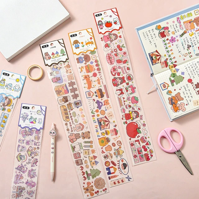 Pegatina material decorativo bonito álbum de recortes pegatinas oficina corazón de niña