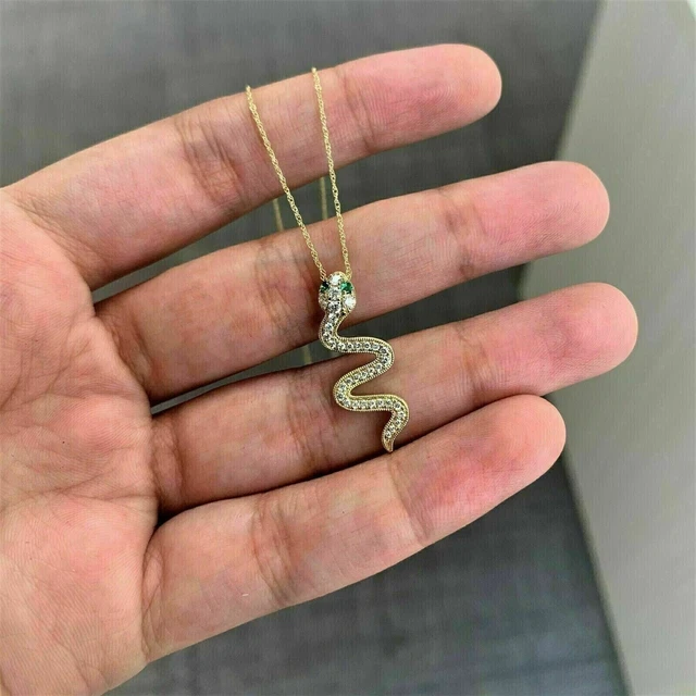2Ct Round Cut Lab Created Diamond Women's Pendant 14k Yellow Gold Plated Silver