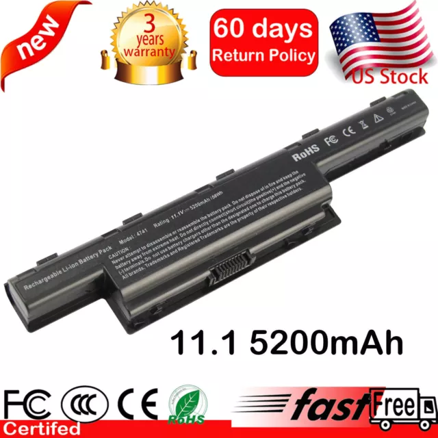 6/9Cells Battery for Acer Aspire 4743G 4551 4741 5741 5750 7750 5733Z 5742 7551