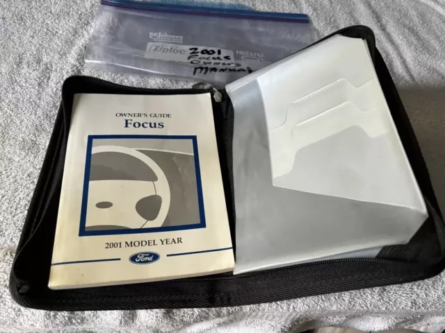 2001 Ford Focus Owners Manual OEM With Case