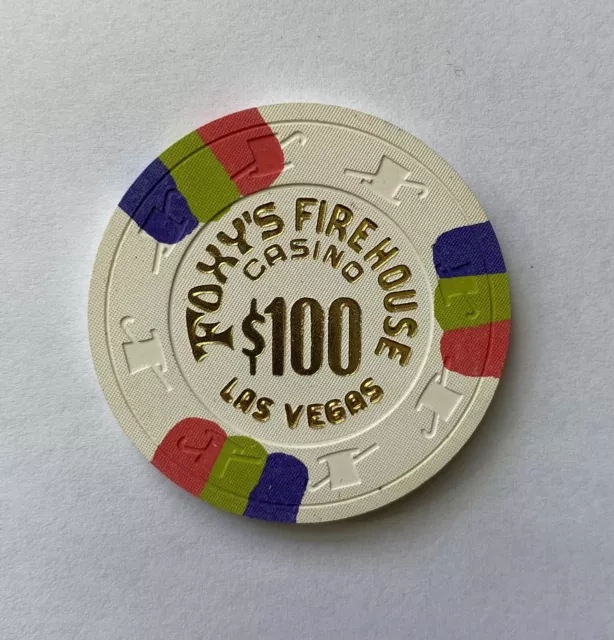 Foxy’s Firehouse $100 Casino Chip Las Vegas Nevada Vintage