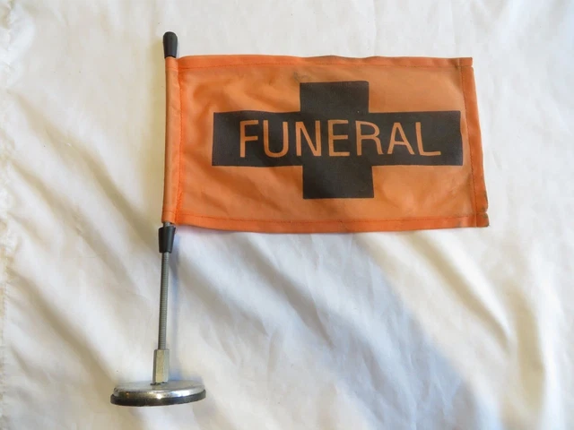 Procesión funeraria de colección bandera naranja magnética ¡ENVÍO GRATUITO!