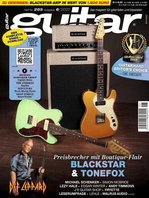 Guitar 06 2022 Avec Gitarre Playalongs Et Blackstar Et Tonefox Im Test
