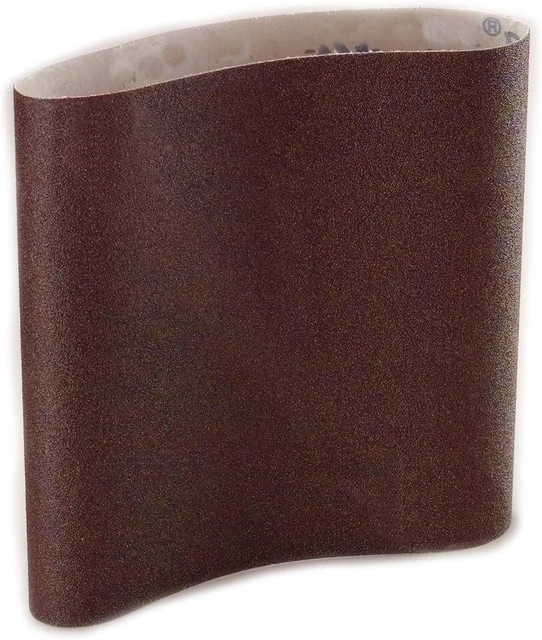 87966 Aluminum Oxide Cloth 80 Grit EZ8 Floor Sanding Belts (10/Pack), 8"X19"