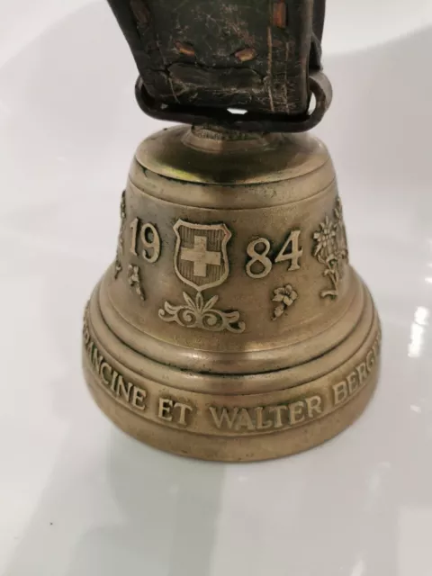 Cloche à Vache Suisse Blondeau La Chaux De fonds Berger 1984 Bronze
