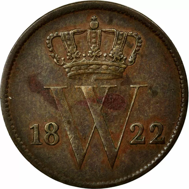 [#21142] Coin, Netherlands, William I, Cent, 1822, EF, Copper, KM:47