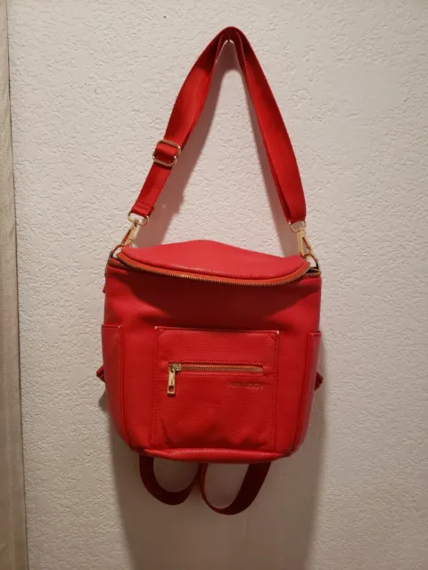 Fawn Design Red Small Diaper Bag Backpack Purse