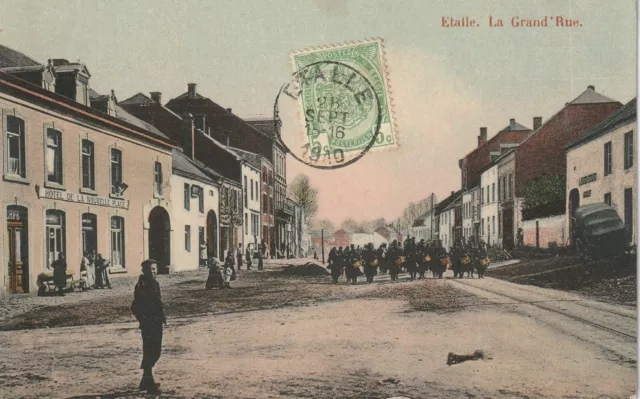 AD228 CPA BELGIQUE ETALLE La Grand-Rue      carte colorisé