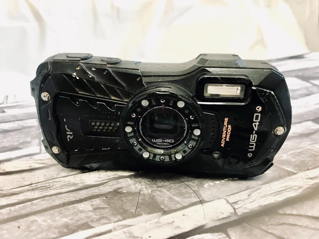 RICOH WG-40 Waterproof Shockproof Freezeproof Digital Camera Black! From Japan