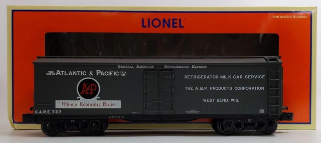 Lionel 6-17398 O Gauge Atlantic & Pacific Milk Car LN/Box
