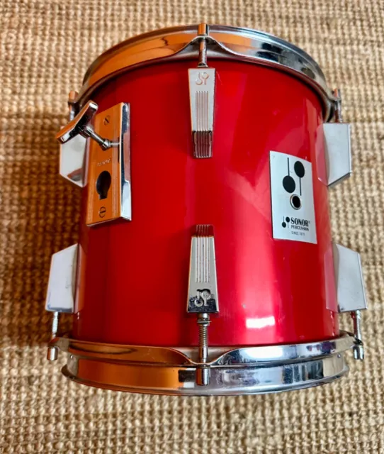 RARE Vintage Sonor Phonic Plus 10x10" Tom Candy Apple red