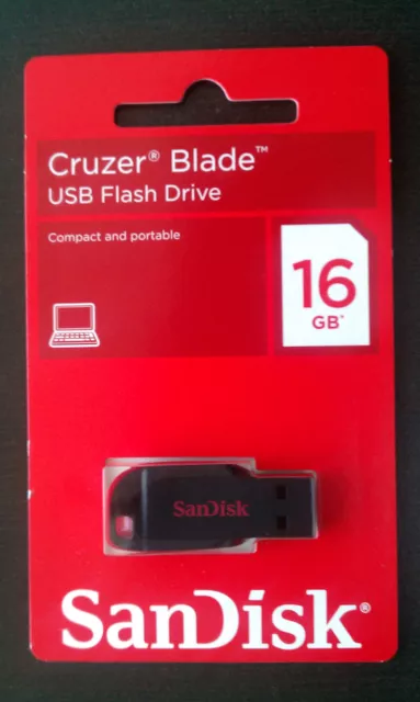 SANDISK PENDRIVE CRUZER 16GB CHIAVETTA PENNA USB 16 GB PEN DRIVE sdcz50-016g-b35