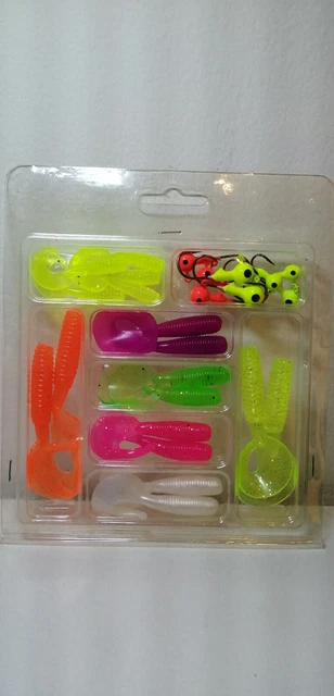 Set Di 130 Escue Di Gomma Morbide Da Pesca 7 Cm, Artificiali Per Predatori (Luccio, Persico, Trota), PVC Resistente - 4