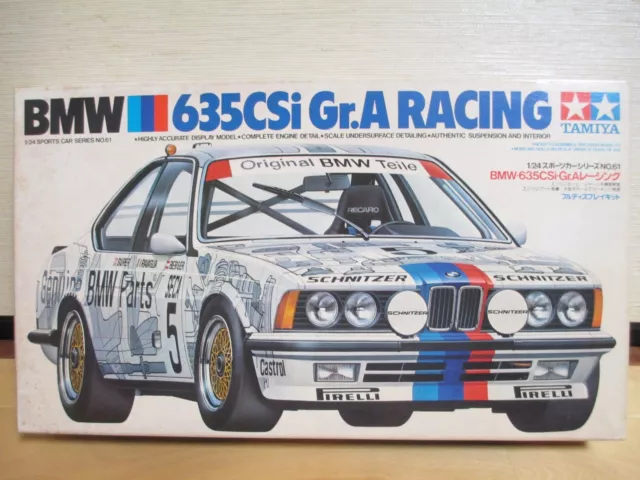 TAMIYA 1/24 BMW 635CSi Gr.A Racing Model Kit