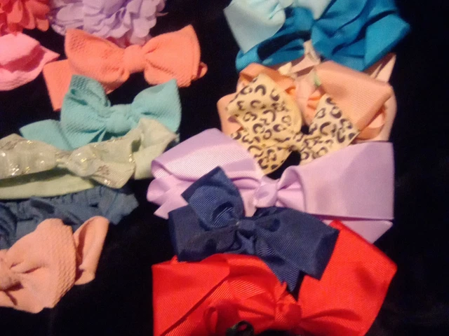 21 Assorted  Bows For Little Girls