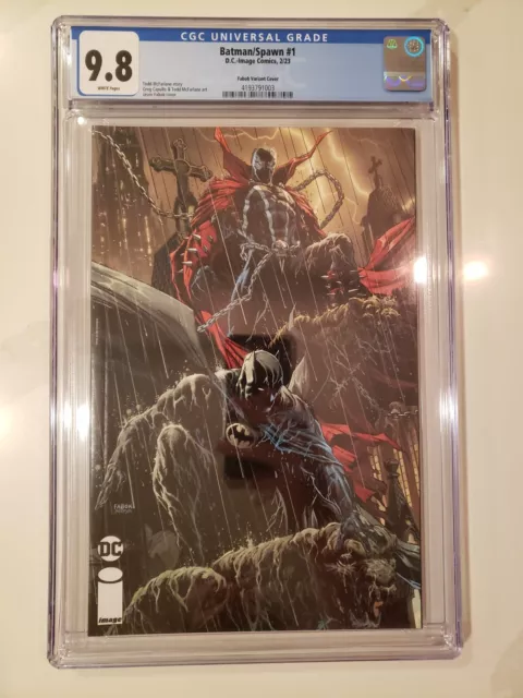 Batman-Spawn 1 Fabok variant CGC 9.8 DC Image Comics 2023