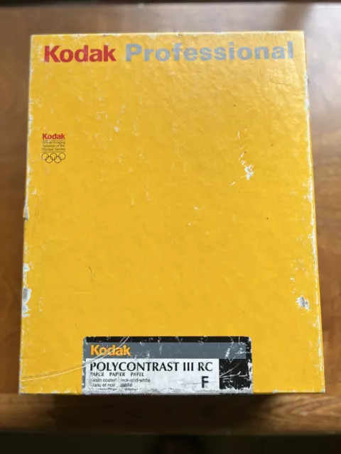 Vintage Kodak Polycontrast III RC Photo Paper - 8x10- 250 Sheets - Open Box