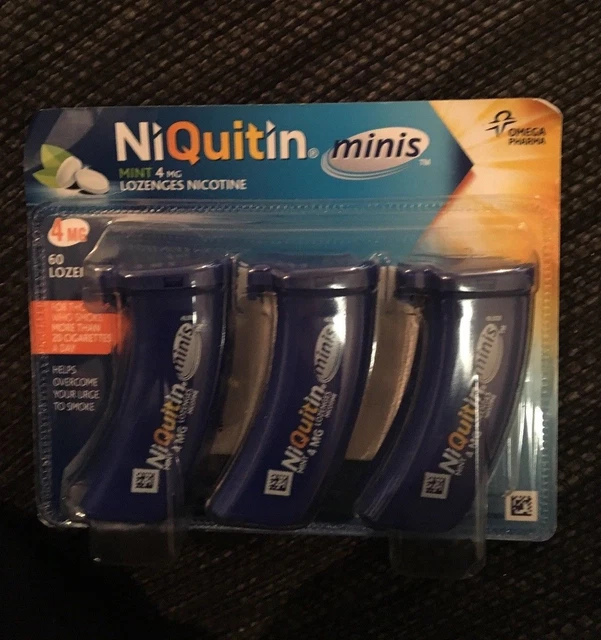 NIQUITIN MINIS 4 mg losanghe in perfette condizioni x 60 losanghe (scadenza 07/2023)