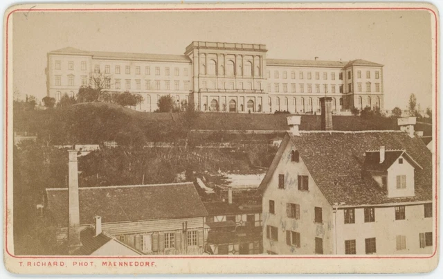 CDV circa 1880 T. Richard à Männedorf. Lac de Zurich. Suisse. Switzerland.
