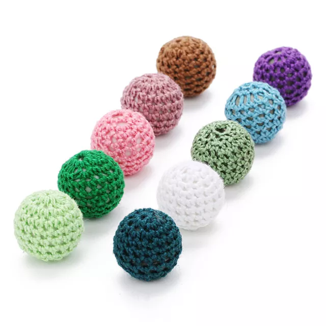 10 piezas bolas de lana de bola de ganchillo coloridas diámetro exterior artesanal