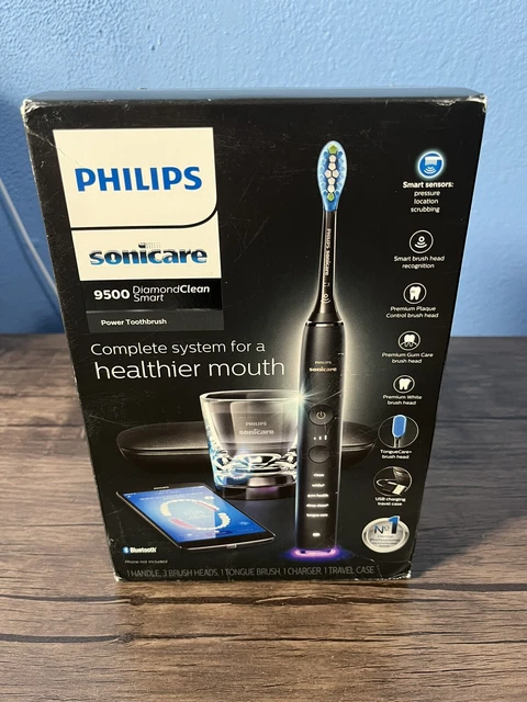 Cepillo de dientes eléctrico Philips Sonicare DiamondClean Smart 9500 - negro nuevo sellado