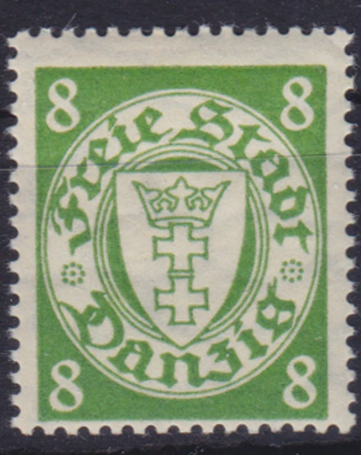 Danzig 273 ** 8 Pf kleines Staatswappen Ergänzungswert, postfrisch