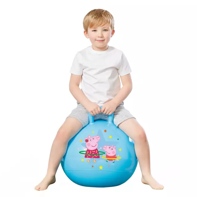 Neuf Peppa Pig: Ballon Sauteur - Bleu - Pompe Inclus