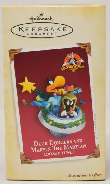 Hallmark Keepsake Ornament Duck Dodgers Marvin Martian Christmas Tree 2005 NIB