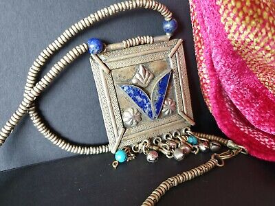 Old Tibetan Talisman with Lapis, & Turquoise …beautiful collection and accent pi 3