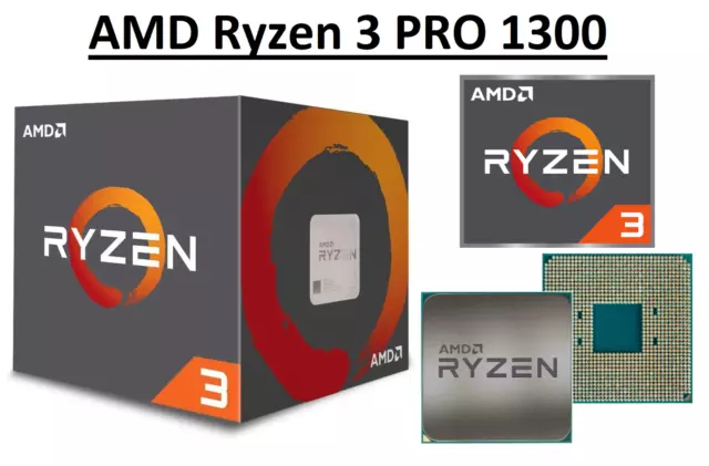 AMD Ryzen 3 PRO 1300 Quad Core ''Summit Ridge'' 3.5 - 3.7 GHz, AM4, 65W CPU