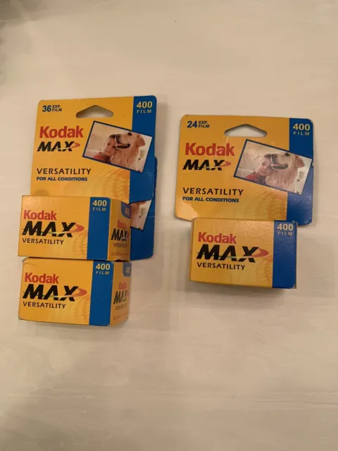 Kodak Gold Max 400 36 EXP Maximum Versatility Film Expired 01/2005 NIB 3 Pack