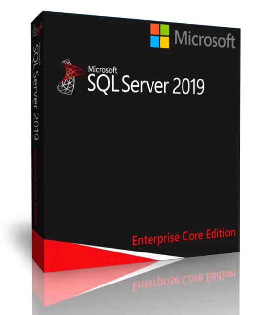 Microsoft SQL Server 2019 Enterprise with 4 Core License, unlimited User CALs
