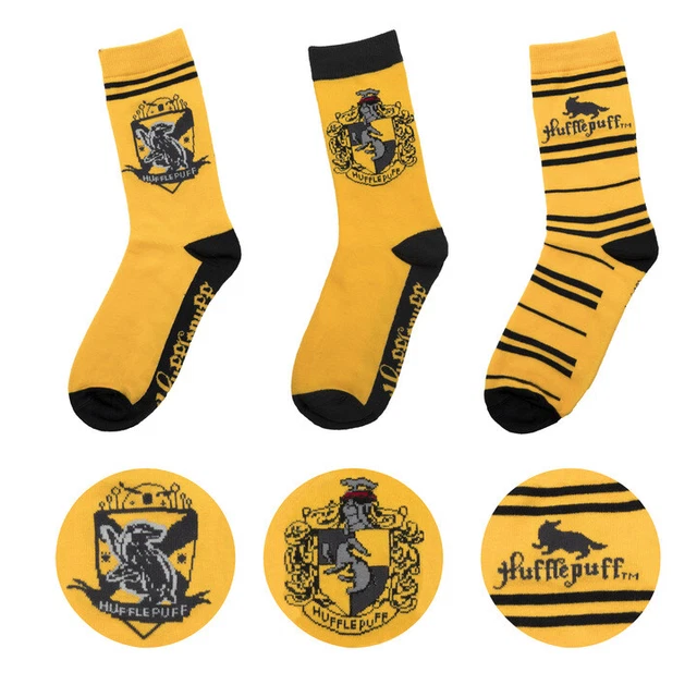 Cinereplicas Harry Potter - Set De 3 Chaussettes Maisons Poudlard Gryffondor Serpentard Serdaigle Poufsouffle