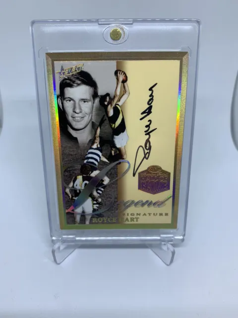 2018 Select AFL Hall Of Fame Legend Signature Royce Hart Richmond #062