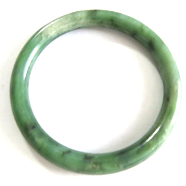Vintage Nephrite Spinach Green Jade Bangle Bracelet 8 * 60 mm #B