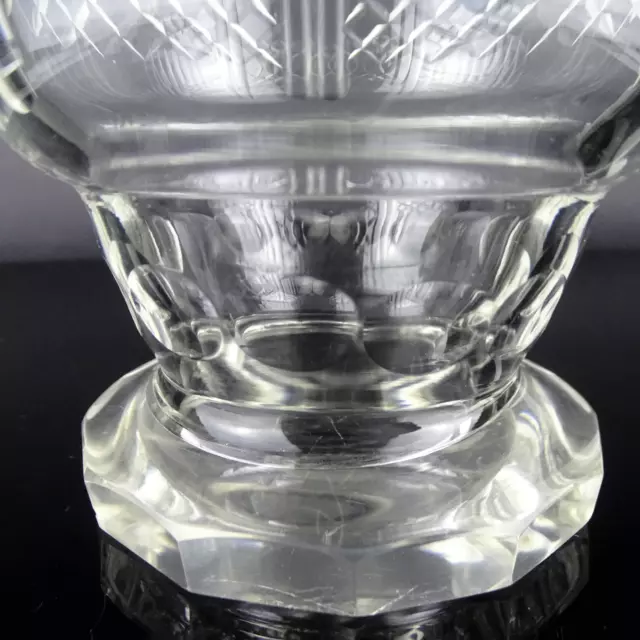 Antike Vase Kristallglas Glas Vase, 19th Anglo-Irish Cut Crystal 1800-1820 🌸 6