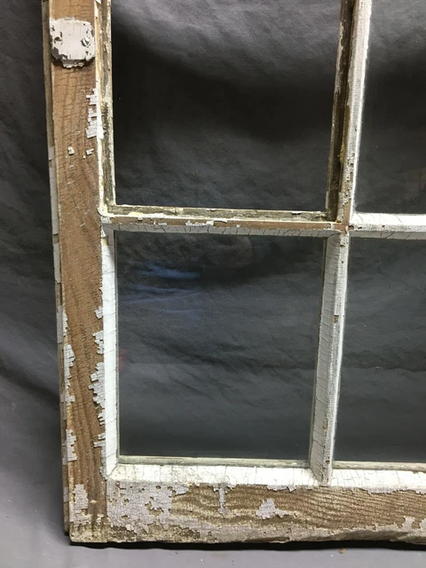Antique Single 8 Lite Casement Cabinet Cupboard Window Vintage 21x45 1400-21B 12