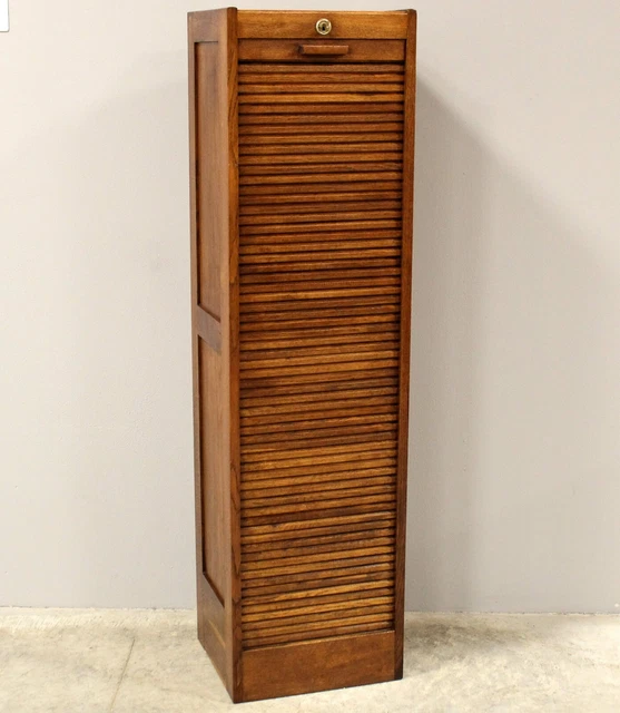 Classificatore Archivio Schedario Serranda - In Rovere - Primi 900 - Restaurato