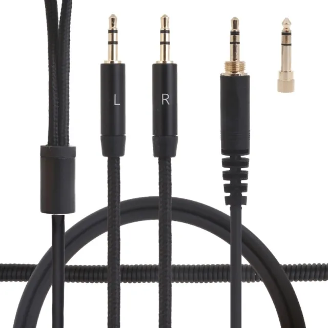 Braided Headset Cable for Republic Tracks Headphone Gold-Plated Connector